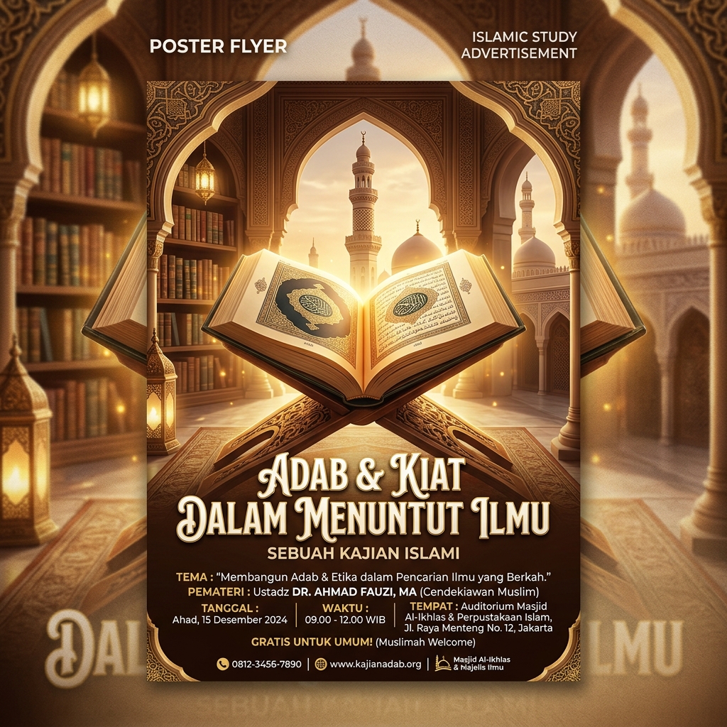 Kajian Ilmiah : Adab & Kiat Dala...